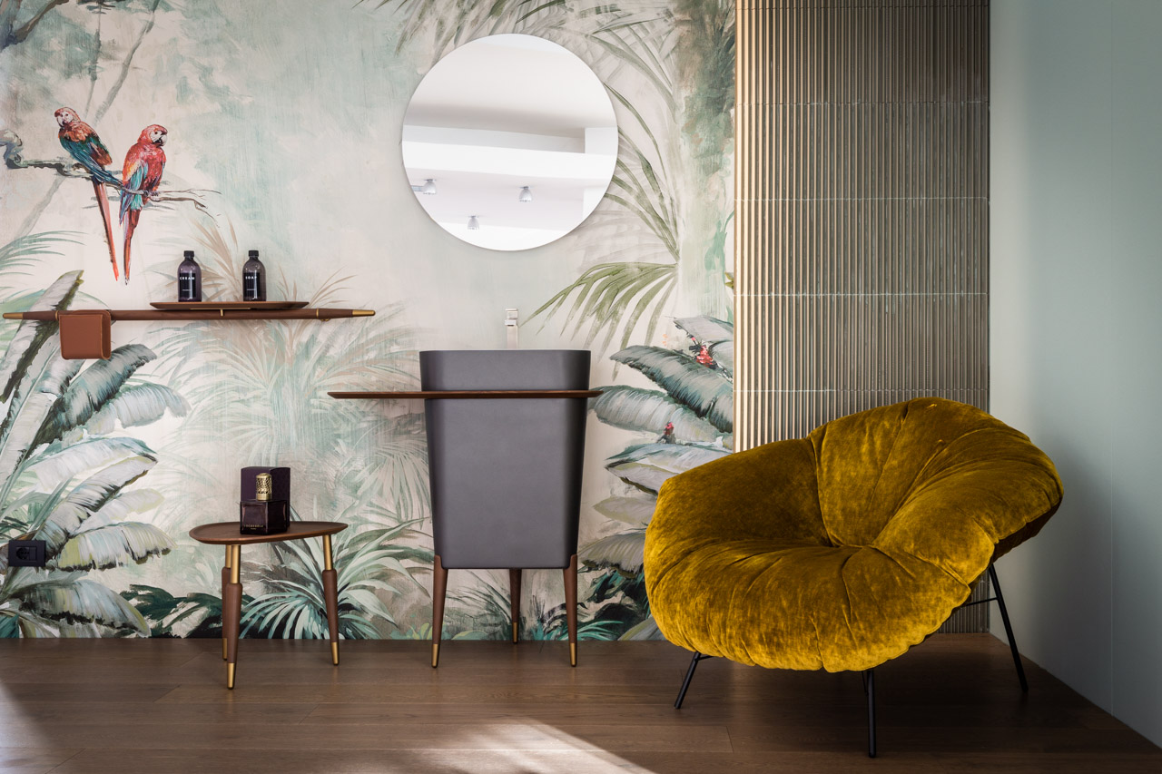 Showroom con esposizione di rivestimenti a Brescia